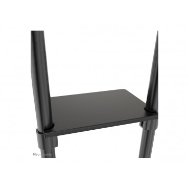 Neomounts NS-M1250BLACK TV trolley - 37-70" - max 70 kg - VESA 200x200-600x400 - 90 rotatable - incl. hardware shelf - black