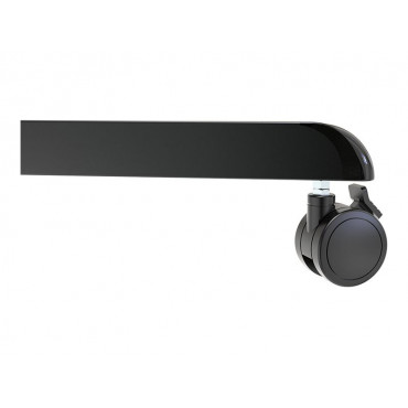 Neomounts NS-M1250BLACK TV trolley - 37-70" - max 70 kg - VESA 200x200-600x400 - 90 rotatable - incl. hardware shelf - black