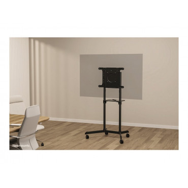 Neomounts NS-M1250BLACK TV trolley - 37-70" - max 70 kg - VESA 200x200-600x400 - 90 rotatable - incl. hardware shelf - black