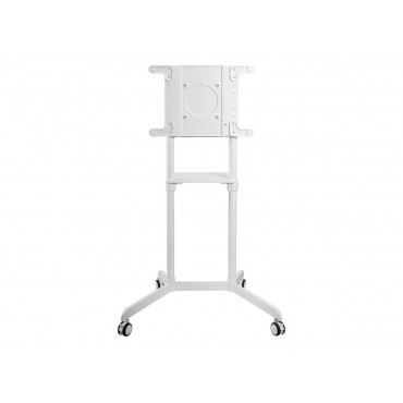 Neomounts NS-M1250WHITE TV trolley - 37-70" - max 70 kg - VESA 200x200-600x400 - 90 rotatable - incl. hardware shelf - white
