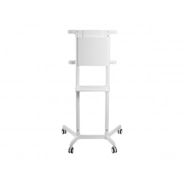 Neomounts NS-M1250WHITE TV trolley - 37-70" - max 70 kg - VESA 200x200-600x400 - 90 rotatable - incl. hardware shelf - white