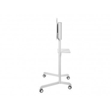 Neomounts NS-M1250WHITE TV trolley - 37-70" - max 70 kg - VESA 200x200-600x400 - 90 rotatable - incl. hardware shelf - white