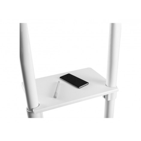 Neomounts NS-M1250WHITE TV trolley - 37-70" - max 70 kg - VESA 200x200-600x400 - 90 rotatable - incl. hardware shelf - white