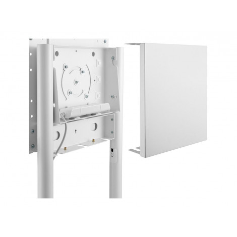 Neomounts NS-M1250WHITE TV trolley - 37-70" - max 70 kg - VESA 200x200-600x400 - 90 rotatable - incl. hardware shelf - white
