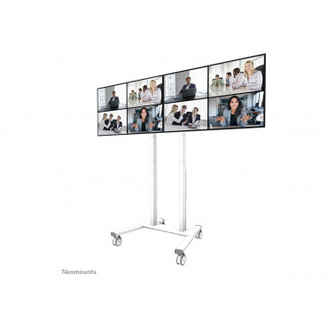 Neomounts MOVE ADM-875WH2 Screen adapter from 1 to 2 screens - 42-65" - max 40 kg/screen - VESA 100x100-800x400 - lockable (excl