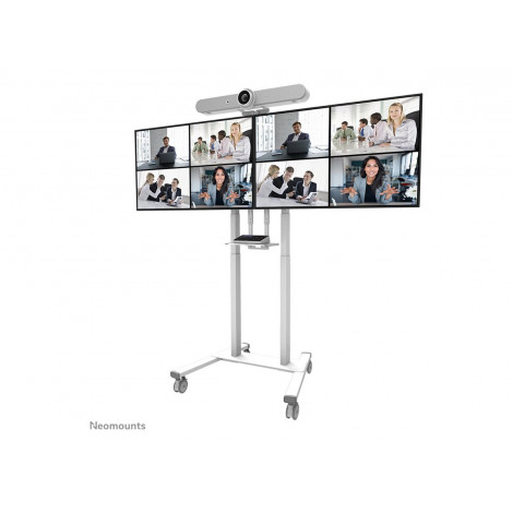 Neomounts MOVE ADM-875WH2 Screen adapter from 1 to 2 screens - 42-65" - max 40 kg/screen - VESA 100x100-800x400 - lockable (excl