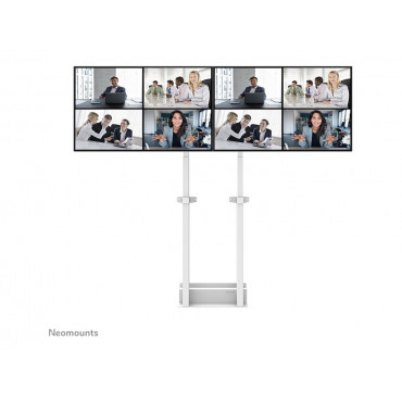 Neomounts MOVE ADM-875WH2 Screen adapter from 1 to 2 screens - 42-65" - max 40 kg/screen - VESA 100x100-800x400 - lockable (excl