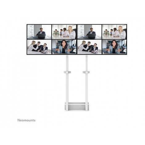 Neomounts MOVE ADM-875WH2 Screen adapter from 1 to 2 screens - 42-65" - max 40 kg/screen - VESA 100x100-800x400 - lockable (excl