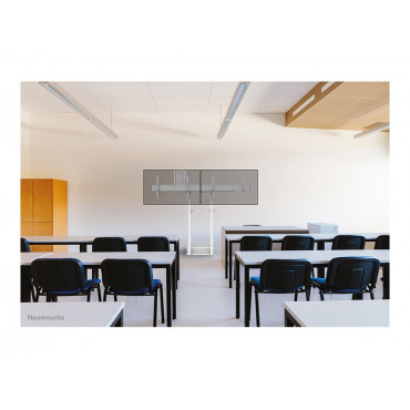 Neomounts MOVE ADM-875WH2 Screen adapter from 1 to 2 screens - 42-65" - max 40 kg/screen - VESA 100x100-800x400 - lockable (excl
