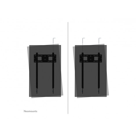 Neomounts LEVEL-750 WL30-750BL18P Fixed heavy duty wall mount - 50-98" screen - max 100 kg - VESA 100x100-500x800 - d 4,2 cm - l