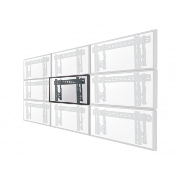 Neomounts LED-VW1000BLACK Videowall wall mount - 40-75" - max 50 kg - VESA 200x200-600x400 - d 5,6-21,5 cm - pull-out - micro ad