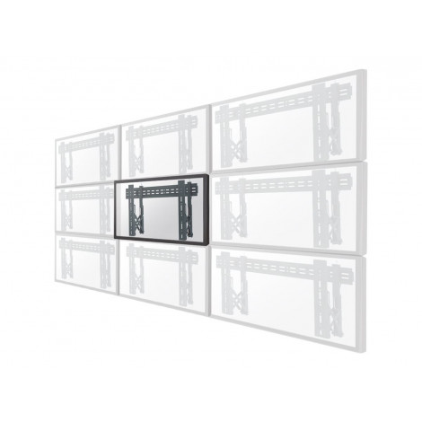 Neomounts LED-VW1000BLACK Videowall wall mount - 40-75" - max 50 kg - VESA 200x200-600x400 - d 5,6-21,5 cm - pull-out - micro ad