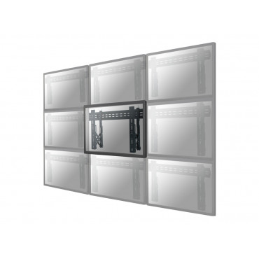 Neomounts LED-VW1000BLACK Videowall wall mount - 40-75" - max 50 kg - VESA 200x200-600x400 - d 5,6-21,5 cm - pull-out - micro ad