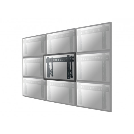 Neomounts LED-VW1000BLACK Videowall wall mount - 40-75" - max 50 kg - VESA 200x200-600x400 - d 5,6-21,5 cm - pull-out - micro ad