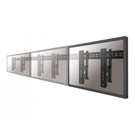 Neomounts LED-VW1000BLACK Videowall wall mount - 40-75" - max 50 kg - VESA 200x200-600x400 - d 5,6-21,5 cm - pull-out - micro ad