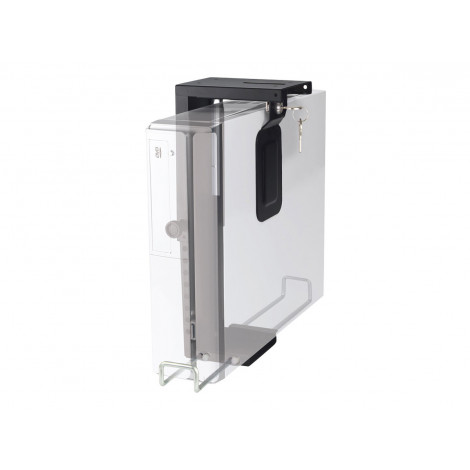 Neomounts CPU-D075BLACK/LK CPU/PC holder - max 10 kg - lockable (incl. lock) - h 20-36 cm - w 5-10 cm - universal - black