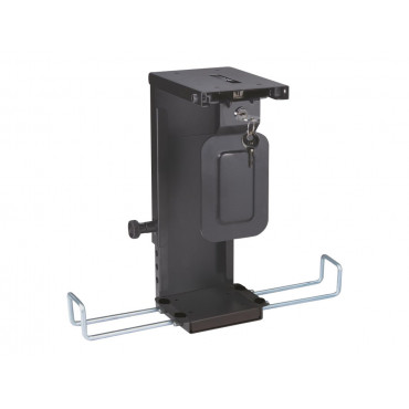 Neomounts CPU-D075BLACK/LK CPU/PC holder - max 10 kg - lockable (incl. lock) - h 20-36 cm - w 5-10 cm - universal - black