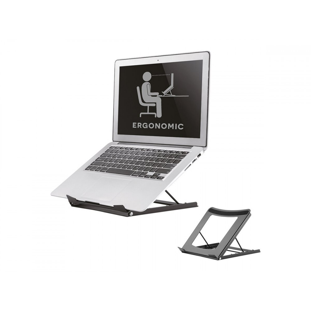 Neomounts NSLS075BLACK Laptop stand - 10-16" - max 5 kg - 5 height positions - foldable - compact - universal - black | Neomount