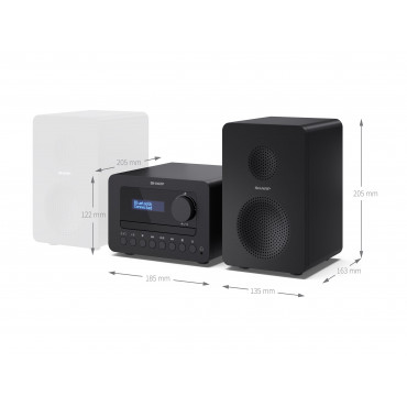 Sharp XL-B514(BK) TOKYO FM Hi-Fi Micro System, Black | Sharp
