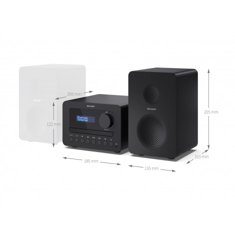 Sharp XL-B514(BK) TOKYO FM Hi-Fi Micro System, Black | Sharp