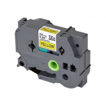 Brother | TZe-651 Laminated Tape | Black On Yellow | TZe | 8 m | 2.4 cm