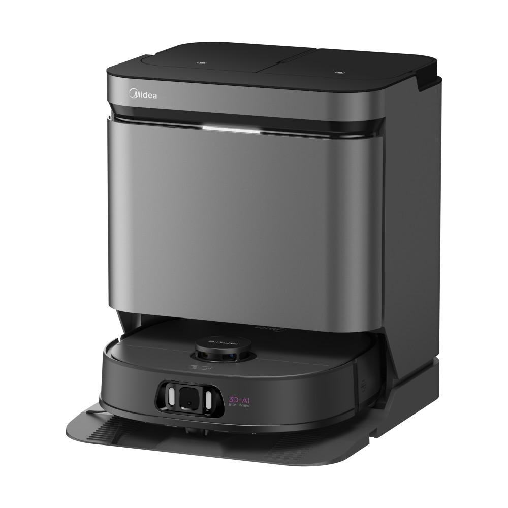 Midea V15 Robot Vacuum Cleaner, White | Midea Robot Vacuum Cleaner | V15 | Wet&Dry | 16200 Pa | Black