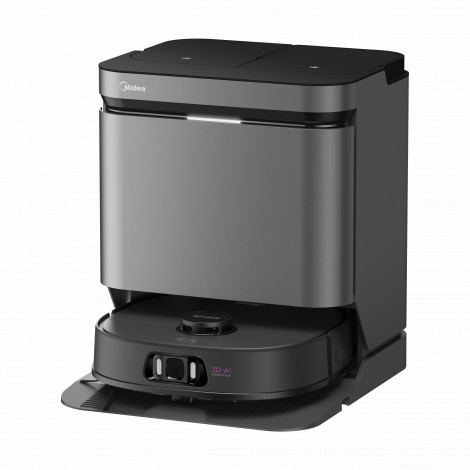 Midea V15 Robot Vacuum Cleaner, White | Midea Robot Vacuum Cleaner | V15 | Wet&Dry | 16200 Pa | Black