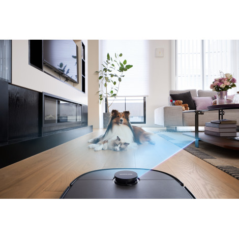 Midea V15 Robot Vacuum Cleaner, White | Midea Robot Vacuum Cleaner | V15 | Wet&Dry | 16200 Pa | Black