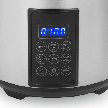 Tristar Digital Rice and Steam Cooker | RK-6138 | 900 W | 2.2 L | Number of programs 7 | Grey
