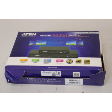 SALE OUT. | Aten | 4-Port 4K HDMI Splitter | VS184A | DAMAGED PACKAGING
