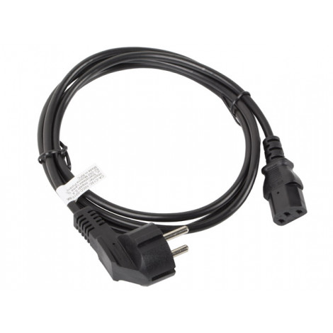Lanberg CEE 7/7- IEC 320 C13 power cord 1.8m, black | Lanberg