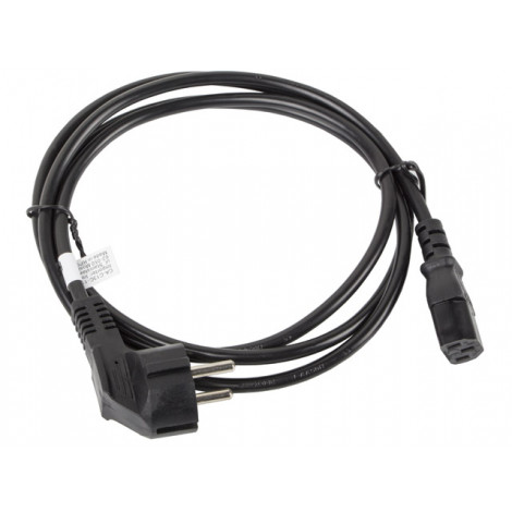 Lanberg CEE 7/7- IEC 320 C13 power cord 1.8m VDE, black | Lanberg