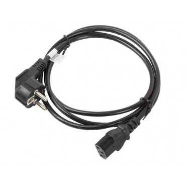Lanberg CEE 7/7- IEC 320 C13 power cord 1.8m VDE, black | Lanberg