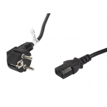 Lanberg CEE 7/7- IEC 320 C13 power cord 5m VDE, black | Lanberg