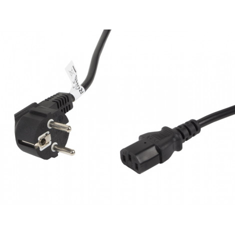 Lanberg CEE 7/7- IEC 320 C13 power cord 5m VDE, black | Lanberg