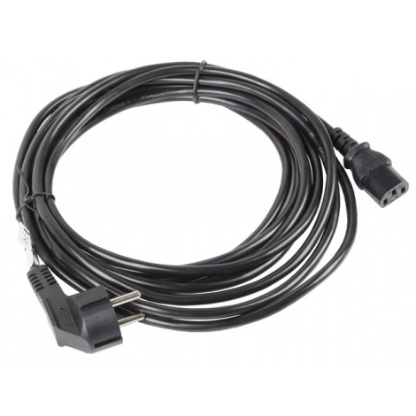 Lanberg CEE 7/7- IEC 320 C13 power cord 5m VDE, black | Lanberg