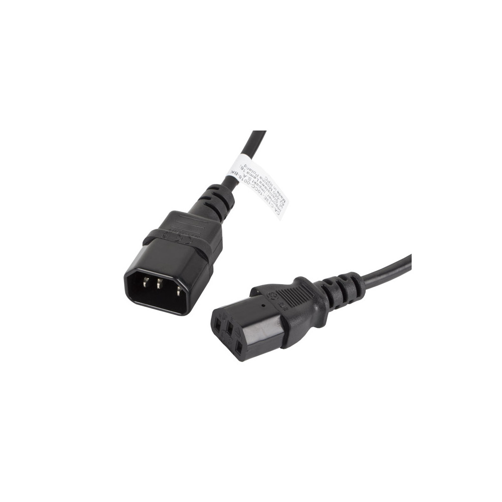 Lanberg IEC 320 C13- C14 cable 1.8m, black | Lanberg