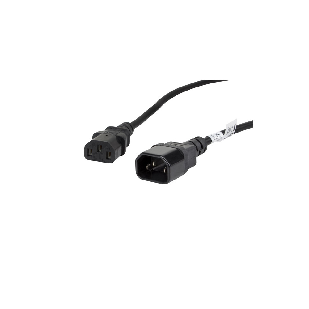 Lanberg IEC 320 C13- C14 cable 1.8m VDE, black | Lanberg