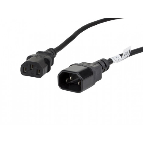 Lanberg IEC 320 C13- C14 cable 1.8m VDE, black | Lanberg