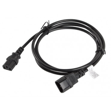 Lanberg IEC 320 C13- C14 cable 1.8m VDE, black | Lanberg