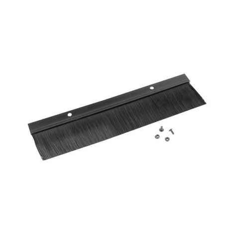 Lanberg AK-1102-B 19" cable entry brush panel, black | Lanberg