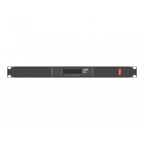 Lanberg 19" fan unit / ventilation panel with LCD 4 fans + thermostat 230V, black | Lanberg