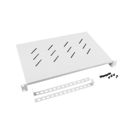 Lanberg 19" fixed shelf 1U/483x300mm max load capacity up to 25kg, grey | Lanberg