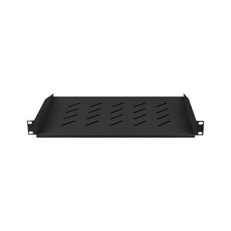 Lanberg 19" fixed shelf 1U/483x315mm max load capacity up to 25kg, black | Lanberg