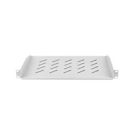 Lanberg 19" fixed shelf 1U/483x315mm max load capacity up to 25kg, grey | Lanberg