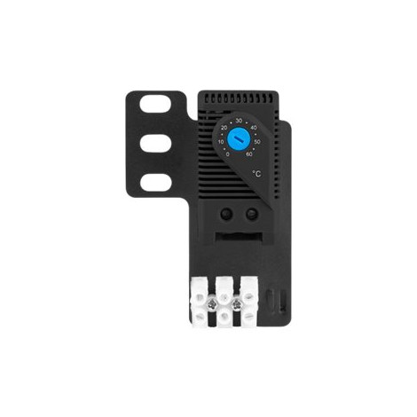 Lanberg Closed-loop thermostat 10A for rack cabinets with 19" ear and terminal block, black | Lanberg