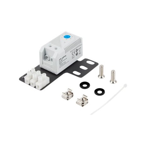 Lanberg Closed-loop thermostat 10A for rack cabinets with 19" ear and terminal block, gray | Lanberg