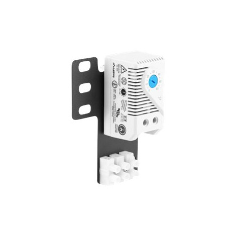 Lanberg Closed-loop thermostat 10A for rack cabinets with 19" ear and terminal block, gray | Lanberg