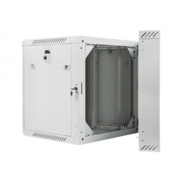 Lanberg Rack cabinet 19" double-section wall-mount 12U/600x600 (flat pack), grey | Lanberg