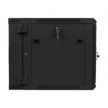 Lanberg Rack cabinet 19" double-section wall-mount 9U/600x600 (flat pack), black | Lanberg